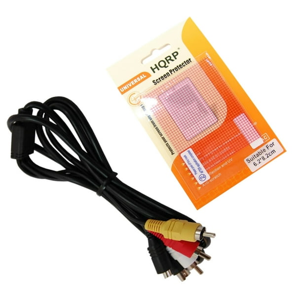 HQRP AV Audio Video Cable / Cord compatible with SONY Handycam DCRHC62