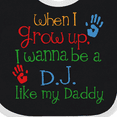 thumbnail image 4 of Inktastic DJ Like Daddy Boys or Girls Baby Bib, 4 of 4