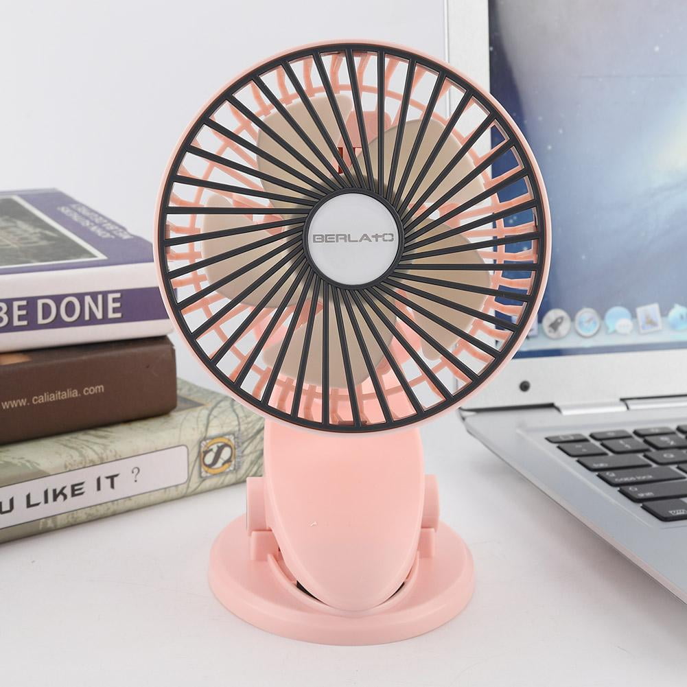Rdeghly Portable Mini Desktop Fans Usb Rechargeable Clip On