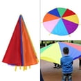 thumbnail image 3 of Yosoo Game Parachute, 8 Handles 2m Diameter Kids Play Rainbow Outdoor Teamwork Game Parachute Multicolor Toy, 3 of 6