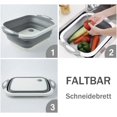 thumbnail image 3 of Tabla de cortar, tabla de cortar de plástico de alta calidad, almacenamiento de frutas y verduras, tabla de cortar plegable con tapón de drenaje, tabla de desayuno, accesorios de cocina, 3 of 7