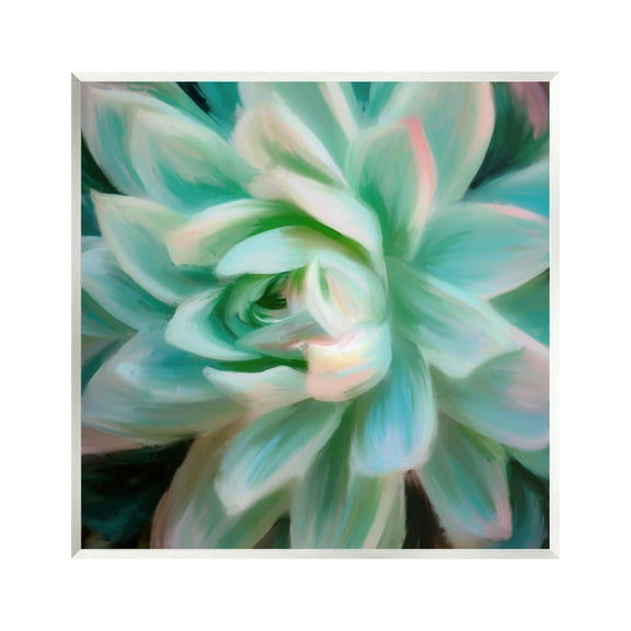 Stupell Industries Green Modern Succulent Botanical & Floral Painting Unframed Art Print Wall Art, 12 x 12