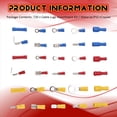 thumbnail image 5 of Kit Surtido de Terminales de Cable de 720 Piezas, Juego de Terminales de Engarce de Conectores de Cable Eléctrico Aislados Hembra y Macho Planos de Alambre, 5 of 5