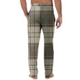 thumbnail image 4 of JGNGSHN Men's Straight Leg Pajama Pants Drawstring Elastic Waist Plaid Sleep Pants Casual Loose Fit Pjs Bottoms with Pocket Button Fly, 4 of 7