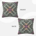 thumbnail image 3 of LNWH Decorative Pillow Covers, Indian Style Mandala Flower Square Sofa Decorative Knit Pillow Case, 22"x22", 3 of 8