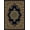 Blue, variant on Radici Usa Castello Area Rug 1191 Black Medallion Floral 7' 9" x 11' Rectangle