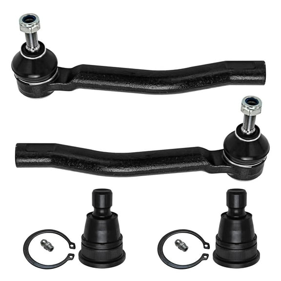 Detroit Axle - Front Outer Tie Rod Ends   Lower Ball Joints Replacement for Nissan Sentra Leaf NV200 Juke Chevy City Express - 4pc Set