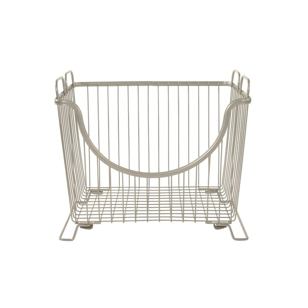 Spectrum Diversified Ashley Stackable Wire Basket With Raised Feet and