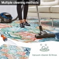 thumbnail image 5 of Coastal Outdoor Rug 5x7 Ft - Reversible Patio Rug Outdoor Camping Rugs, Nautical Summer Beach Coral Starfish Shell Washable Indoor Outdoor Area Rugs, Non-Slip Outdoor Carpet Runner for Deck/Porch, 5 of 8