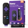 thumbnail image 1 of Refurbished Roku 3830CA Streaming Stick Plus, 4K UHD HDR Streaming Device w/Voice Remote, Black, 1 of 3