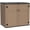 Brown, variant on PAMINGONO Larger Outdoor Storage Shed Weather Resistance, Horizontal Outdoor Storage Box Waterproof for Garden, Patios, Backyards, 48 Cu.ft Capacity White