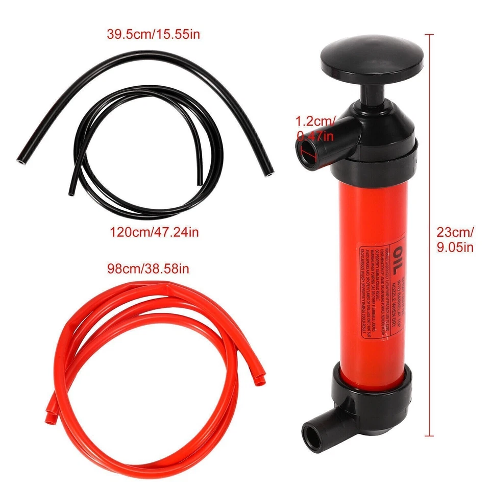 CIRCLE- Multi-Use Gas Oil Siphon Pump Fluid Transfer Pump Siphon Fuel Transfer Pump Kit
