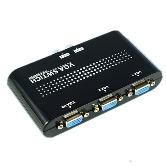 VGA Switch, Easy to Instal 2 Ports VGA SVGA Monitor Sharing Switch Box Case LCD PC 2 IN 1 OUT or 1 IN 2 OUT