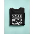 thumbnail image 3 of Cali Sunset Design Sweatshirt Men -Image by Shutterstock, Male Small, 3 of 4