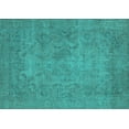 thumbnail image 1 of Ahgly Company Indoor Rectangle Oriental Turquoise Blue Industrial Area Rugs, 2' x 5', 1 of 4
