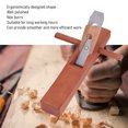 thumbnail image 4 of Compact Ergonomic Hand Planer with 55# Steel Blade and Padauk Wood for Precision Woodworking Tools, 4 of 7