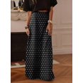 thumbnail image 5 of Women's Polka Dot A Line Maxi Skirt Casual Long Skirt Fashion Daily Wear Spring Summer Outfit, 5 of 10