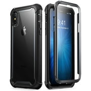 i-Blason iPhone Xs Max Case, iPhone Xs Max [Ares] Full-Body Rugged Clear Bumper Case with Built-in Screen Protector