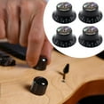 thumbnail image 6 of 4 Sets Rotary Knobs Volume Tone Control Universal Cap PP Construction for Electric Guitar Musicians, 6 of 9