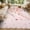 Pink, variant on Distressed Vintage Floral Area Rugs 10x13 - Washable Low Pile Faux Wool Rug, Non Slip Scalloped Carpet for Living Room, Bedroom