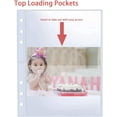 thumbnail image 4 of 30 Pack 120 Pockets 3.5x5” Photocard Sleeves for 6 Ring A5 Binder, Ultra-Clear Photo Sleeves, Double-Sided 2 Pocket Photo Pages, Top Loading Photo Sheet Protector for Photos, Postcards, Seed Packets, 4 of 7