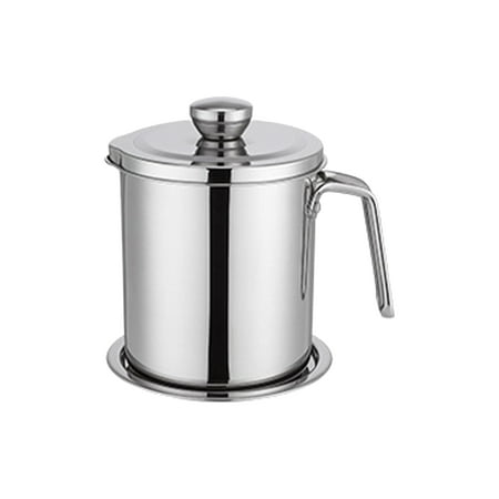 

Azhf New Arrivals Stainless Steel Frying Storage Container Oil Strainer Pot Cooking Grease Can