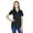 Black, variant on Devon & Jones CrownLux Performanceâ„¢ Ladies' Plaited Polo - DG20W