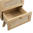 thumbnail image 4 of Modway Soma 2-Drawer Rattan MDF and Particleboard Nightstand in Oak, 4 of 7