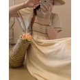 thumbnail image 2 of Robe Longue en Lin de Coton Vintage - Style d'Été à Broderie Rayée, 2 of 3