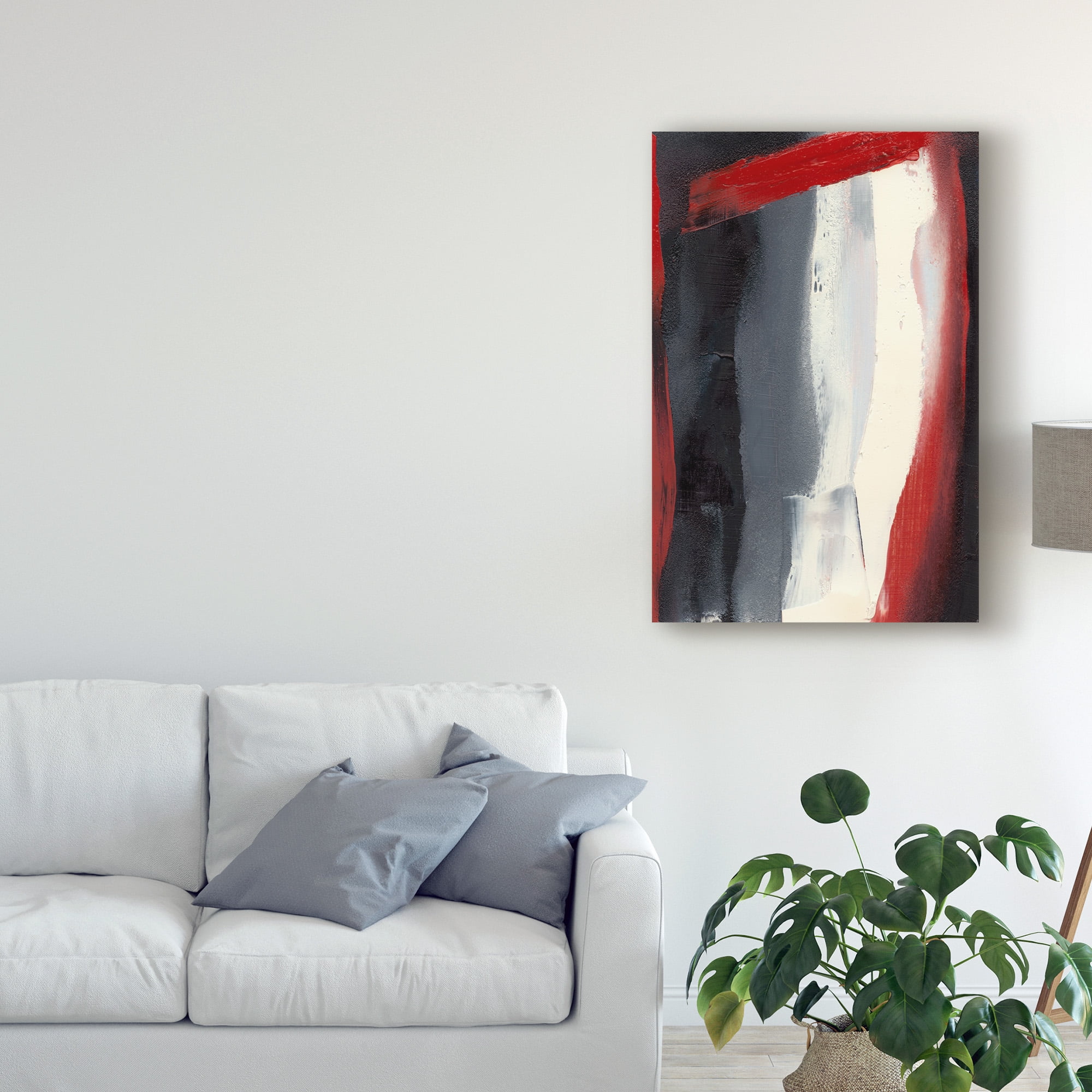 Trademark Fine Art 'Red Streak II' Canvas Art by Sharon Gordon