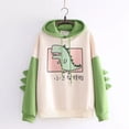 thumbnail image 4 of Sudadera Con Capucha De Dinosaurios Manga Larga Para Mujer, 4 of 8