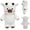 White, variant on Cute Highland Cow Stuffed Animal Plush, 45cm Soft Fluffy Highland Cow Plush Toy in Multiple Colors, Lovely Blush Cheek Cow Plush Gift