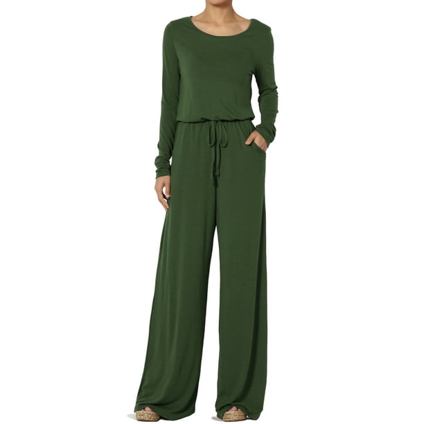 TheMogan TheMogan Women's PLUS TALL Long Sleeve Elastic Waist Jersey