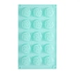 thumbnail image 2 of 15-Cavity Silicone Rose Mold - Food Grade Baking Mold for Chocolate, Candy, Jelly & Soap Making, 2 of 4
