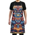 thumbnail image 4 of Yayeee Chief Kitchen Apron with Pockets for Cooking Water Resistant Unisex Adjustable Neck Strap, Blue Abstract Eagle, 4 of 7