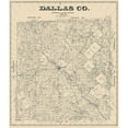 thumbnail image 3 of Land Office 20x23 Black Modern Framed Museum Art Print Titled - Dallas Texas Landowner - Land Office 1884, 3 of 5
