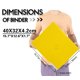 thumbnail image 2 of Carpeta Toploader D DACCKIT modelo C con capacidad para 288 tarjetas amarillas, 2 of 9