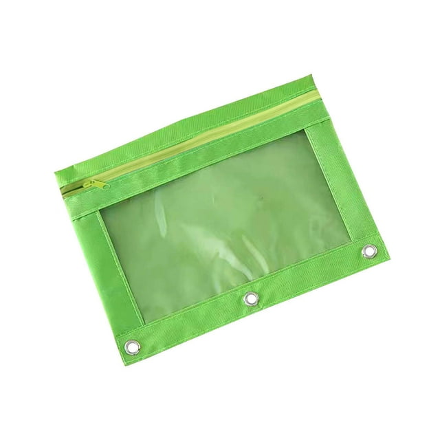 Rbaofujie Colored Pencil Case Three-Hole Pencil Case Single Zipper Transparent Pvc Document Storage Bag Detachable Folder Large Capacity Pencil Case Pencil Cases for Girls