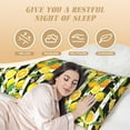 thumbnail image 4 of Gaeub Orange and Lemon Printed Long Body Pillowcase Envelope Closure 1 Pack Wrinkle for Night Sweats - 20x54 in, 4 of 8