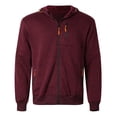 thumbnail image 2 of Casual Jackets for Men 2025 Fall Winter Jacquard Long Sleeve Zip Up Hooded Jacket with Pockets Outerwear Coat Hoodie, 2 of 7