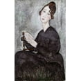 thumbnail image 2 of Modigliani, Amedeo 10x14 White Modern Wood Framed Museum Art Print Titled - Portrait of Madame Mayden, 2 of 4