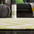 thumbnail image 4 of Safavieh Dhurries Bentley Geometric Runner Rug, Green/Ivory, 2'6" x 10', 4 of 10