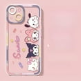 thumbnail image 3 of Bonita funda de teléfono Sanrio Kuromi Cinnamoroll para IPhone 15 Pro Max 14 11 12 13 Mini XR XS 7 8 6 6S Plus SE 2020 2022, cubierta transparente, 3 of 5
