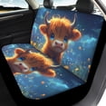 thumbnail image 3 of Binienty Cute Highlands Cow 2 Pcs Car Front Seats Covers+2 Pcs Back Seat Protector Split Bench Cover Pads All Weather Bucket Seat Cushion Auto Accessories Full Set 4 Pieces,Universal Fit, 3 of 6