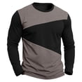 thumbnail image 5 of WAENQINLA Men Lightweight Long Sleeve Tees Crew Neck Color Block Slim Fit Tshirts Moisture Wicking Breathable Casual Pullover Tops S-2XL, 5 of 6
