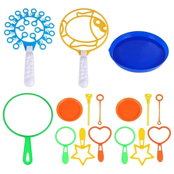 16pcs Blow Bubbles Bars Children Educational Toys Plastic Bubble Maker Tools for Girl Boy (Random Color)