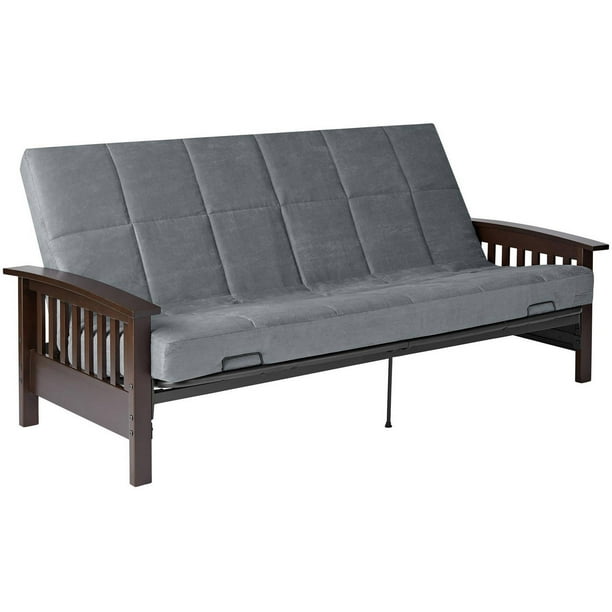 Better Homes and Gardens Neo Mission Wood Arm Futon, Multiple Options