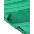 thumbnail image 5 of INSPIRE CHIC Work Dress for Women's 3/4 Sleeve Button Up Collar Pleated Dresses with Belt XS Green, 5 of 6
