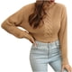 thumbnail image 2 of Puntoco Suéter Suéter Corto De Cuello Alto Tridimensional En Espiga Para Mujer Suéter Suelto Y De Manga Larga De Invierno Para Mujer Nueva Liquidación Navideña Puntoco Puntoco-4957, 2 of 9