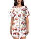 thumbnail image 1 of Fotbe Tractor With Farm Animals Conjunto de Pijama Estampado para Mujer, 2 Piezas, Ropa de Dormir con Camiseta de Manga Corta y Shorts Suaves-4X-Large, 1 of 6